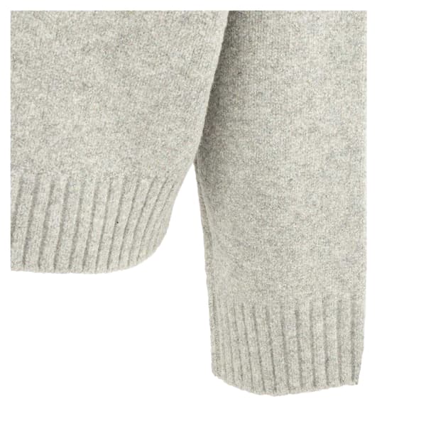 Miso Dam/Dam Stickad V-ringad Tröja 14 UK Grå Grey 14 UK
