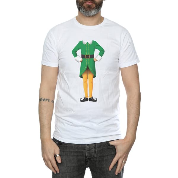Elf Herr Buddy Kostym T-Shirt M Vit White M