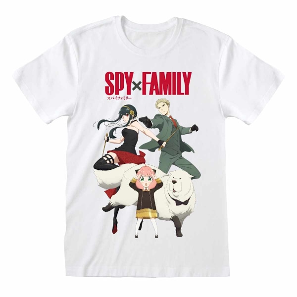 Spy x Family Unisex Vuxen Familj Anime T-Shirt L Vit White L