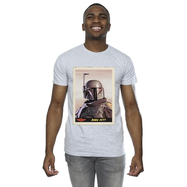 Star Wars The Mandalorian Boba Fett T-shirt L Sports Grey för män Sports Grey L