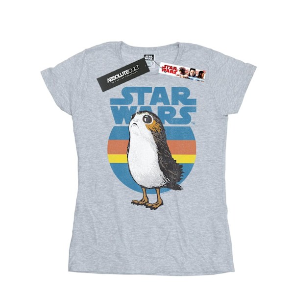 Star Wars Dam/Damer The Last Jedi Porg Bomull T-shirt L Spo Sports Grey L