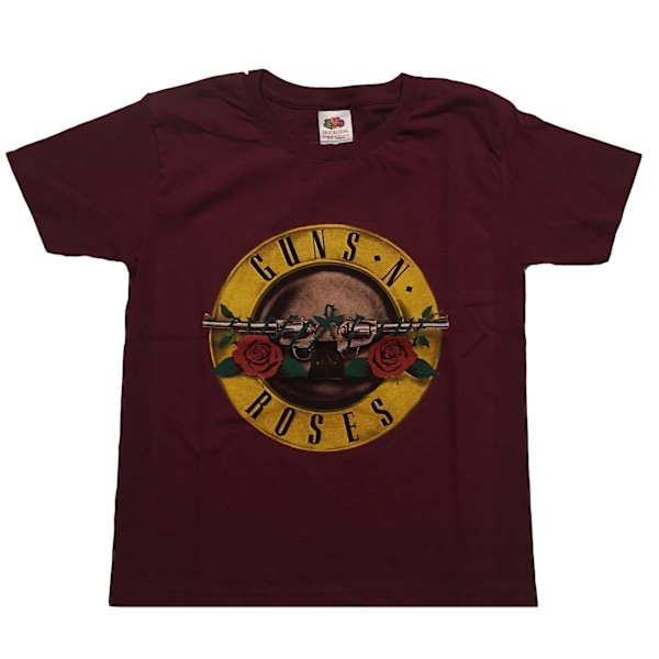 Guns N Roses Barn/Barn Logo Bomull T-shirt 9-10 År Maro Maroon 9-10 Years