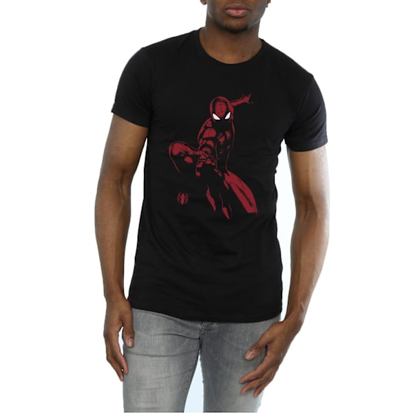 Spider-Man Shadow Bomull T-shirt XL Svart Black XL
