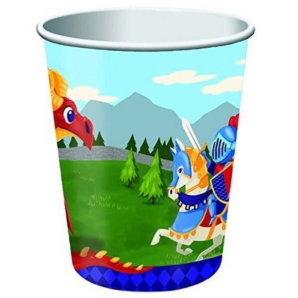 Creative Party Medieval Prince Paper Party Cup (Pack om 8) En Multicoloured One Size