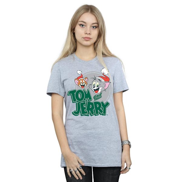 Tom And Jerry Dam/Damer Julhälsningar Bomull Pojkvän Sports Grey M