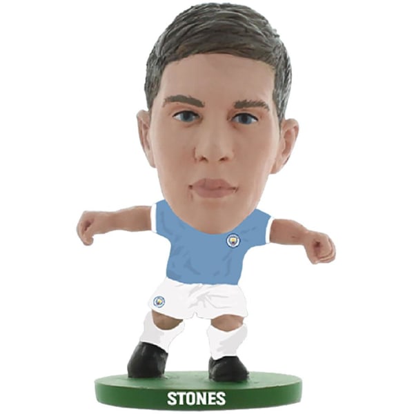 Manchester City FC John Stones SoccerStarz fotbollsfigur på Sky Blue/White One Size