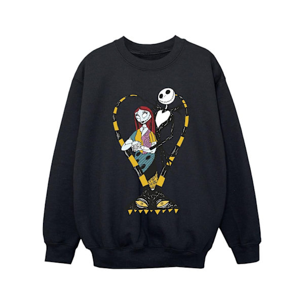 The Nightmare Before Christmas Tjej Hjärta Jack Sweatshirt 3-4 Black 3-4 Years