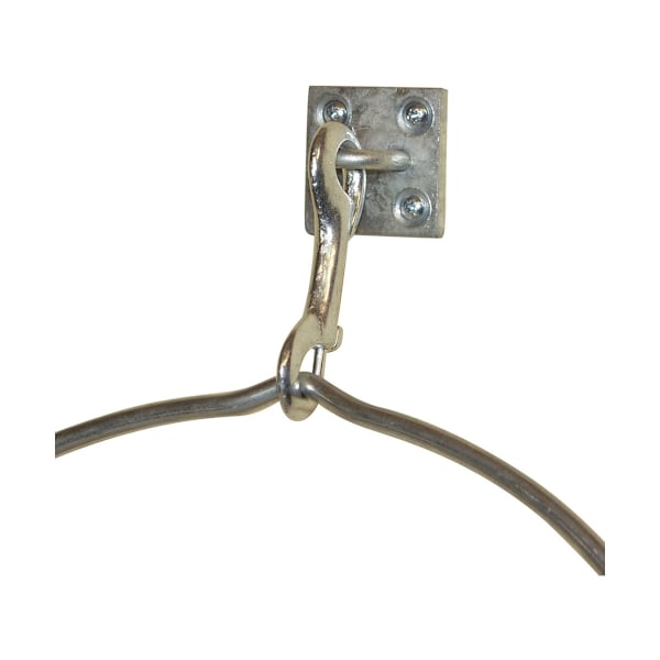 Stubbs S85PS Spring Hook On Wall Plate One Size Silver Silver One Size