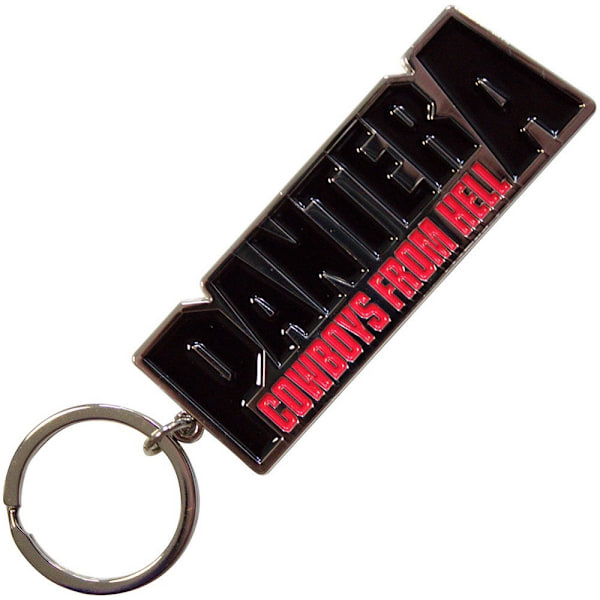 Pantera Cowboys From Hell Nyckelring One Size Svart/Röd Black/Red One Size
