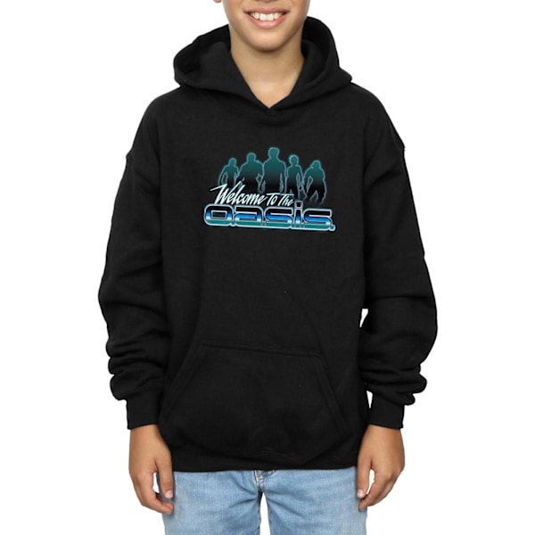 Ready Player One Boys Welcome To The Oasis Hoodie 7-8 År Bla Black 7-8 Years