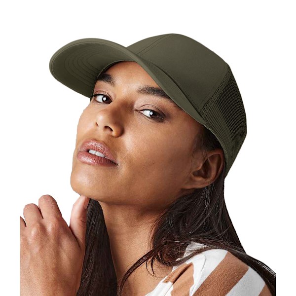 Beechfield Unisex Vuxen 6 Panel Trucker Cap En Storlek Olivgrön Olive Green One Size