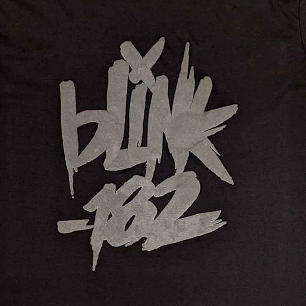 Blink 182 Unisex Vuxen Neon Bomull Logotyp T-shirt M Svart Black M