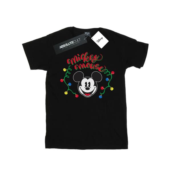 Disney Dam/Dam Mickey Mouse Julglödlampor Bomull Black XL