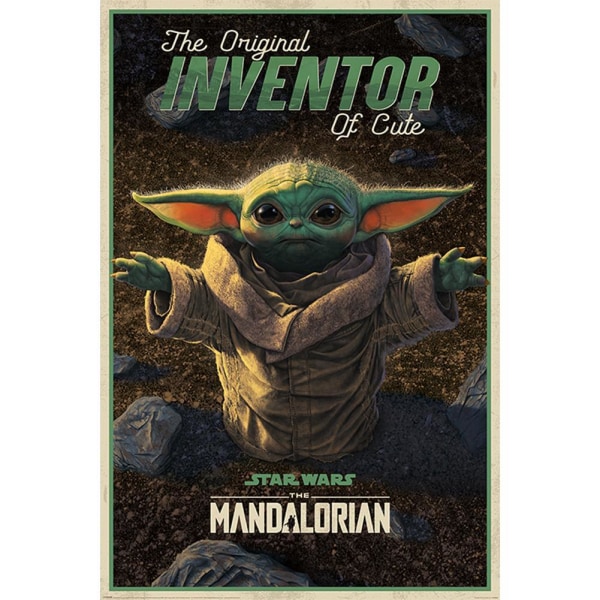 Star Wars: The Mandalorian Inventor of Cute Poster One Size Bro Brown/Green One Size