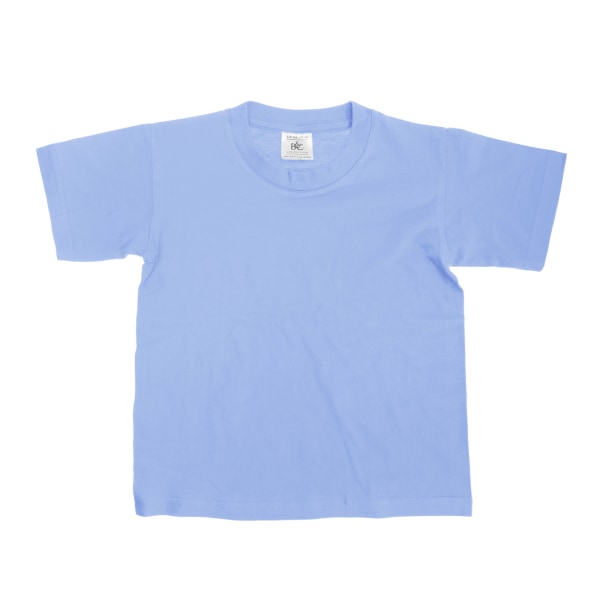 B&C Kids/Childrens Exact 150 kortärmad T-shirt (paket med 2) Denim 3-4