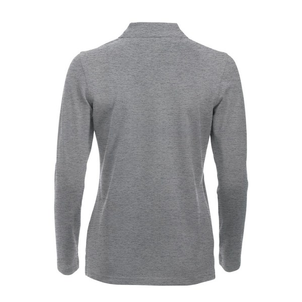 Clique Dam/Kvinnor Klassisk Marion Melange Långärmad Polo S Grey Melange XS