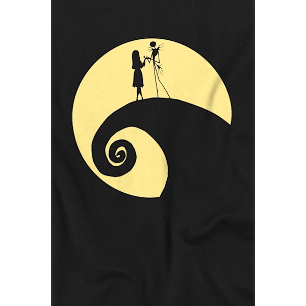 The Nightmare Before Christmas Herr Jack Sally Cirkel T-Shirt L Black L