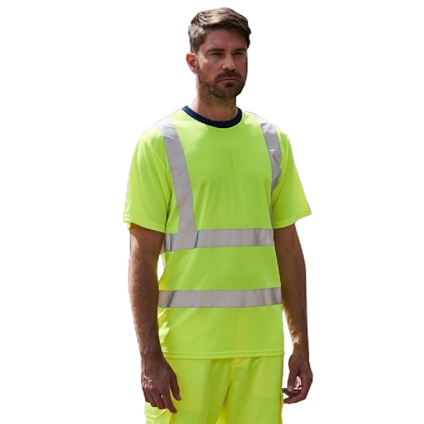 PRO RTX Hög synlighet T-shirt för män M Gul/Marinblå Yellow/Navy M