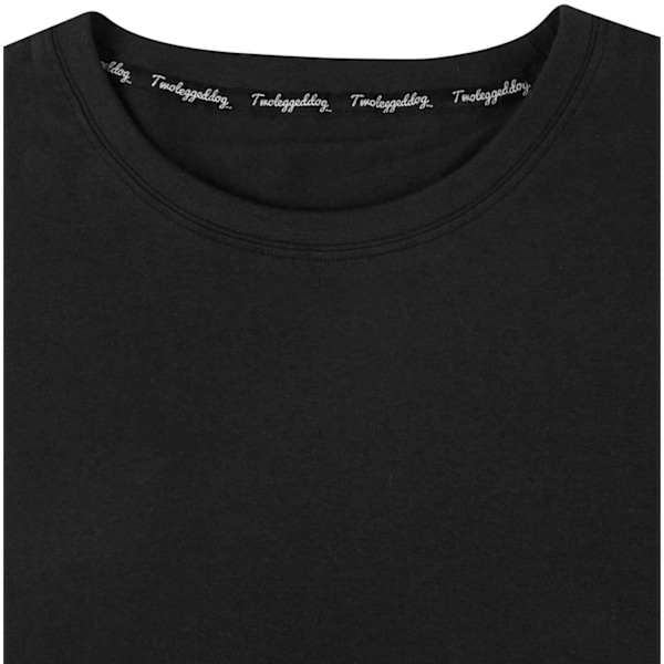 Two Legged Dog Herr T-shirt med logotyp S Svart Black S