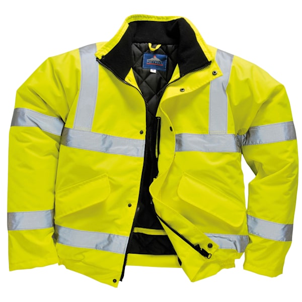 Portwest Unisex Hi-Vis Bomberjacka (S463) / Arbetskläder / Säkerhet Yellow 2XL