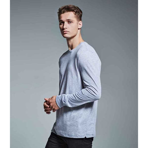 Anthem Mens Marl Långärmad T-shirt M Grå Grey M