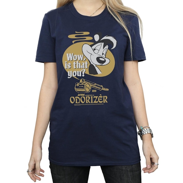 Looney Tunes Dam/Damer Pepe Le Pew Odorizer Bomull Pojkvän Navy Blue M