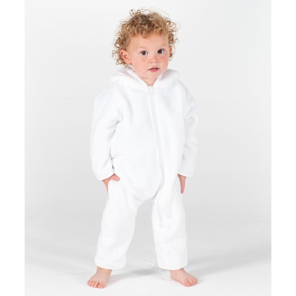Larkwood Barnkläder/Barn Kanin Overall 0-6 Månader Vit White 0-6 Months