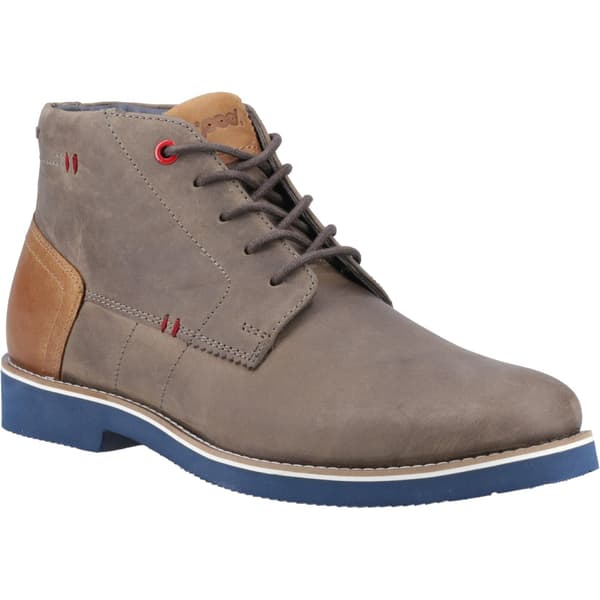 POD Herr Aries Oljat Läder Chukka Boots 7 UK Grå Grey 7 UK