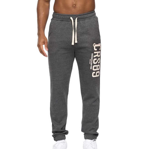 Crosshatch Ellsworth Joggingbyxor för män XXL Charcoal Marl Charcoal Marl XXL