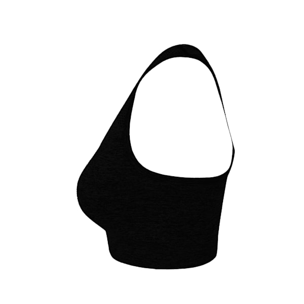 Tombo Dam/Kvinnor Seamless Crop Top X Small Svart Black X Small