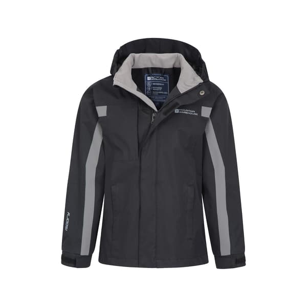 Mountain Warehouse Barn/Barn Samson II Vattentät Jacka 1 Black 11-12 Years