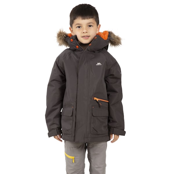 Trespass Upbeat Parka för barn 5-6 år Mörkgrå Dark Grey 5-6 Years