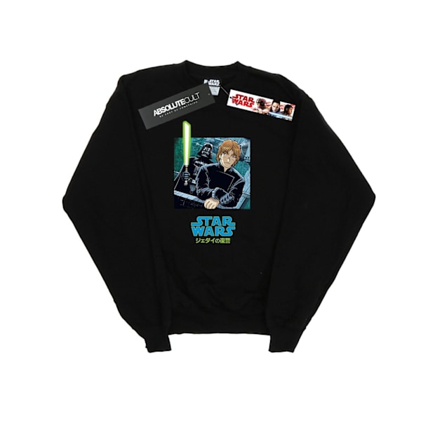 Star Wars Herr Vader Och Luke Anime Sweatshirt S Svart Black S