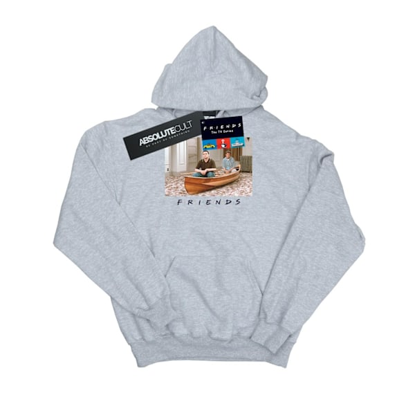 Friends Dam/Kvinnor Joey Och Chandler Båt Hoodie S Sports Grå Sports Grey S