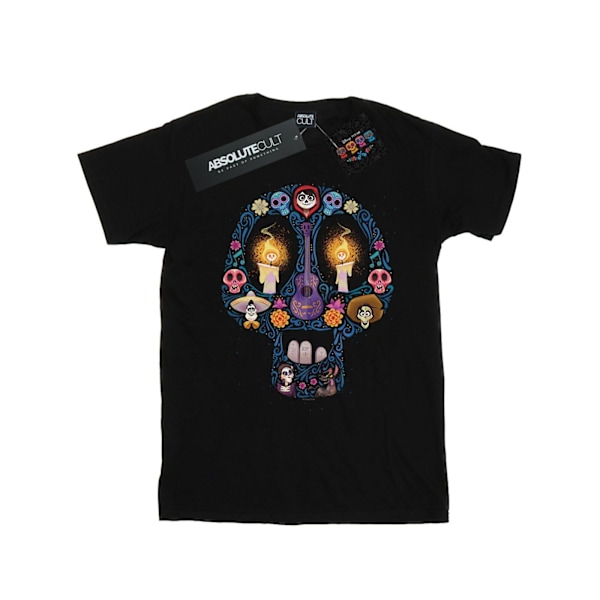 Disney Flickor Coco Candle Skull Bomull T-shirt 9-11 År Svart Black 9-11 Years