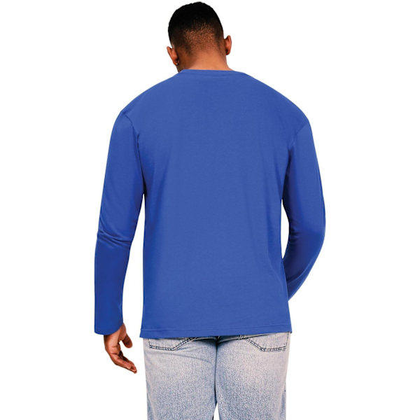 Casual Classic Mens Ringspun Cotton Long-Sleeved T-Shirt M Roya Royal Blue M