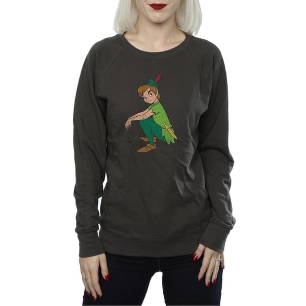 Peter Pan Dam/Dam Klassisk Heather Sweatshirt L Ljus Grafit Light Graphite L