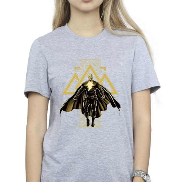 DC Comics Dam/Kvinnor Black Adam Rising Gyllene Symboler Bomull Sports Grey 3XL