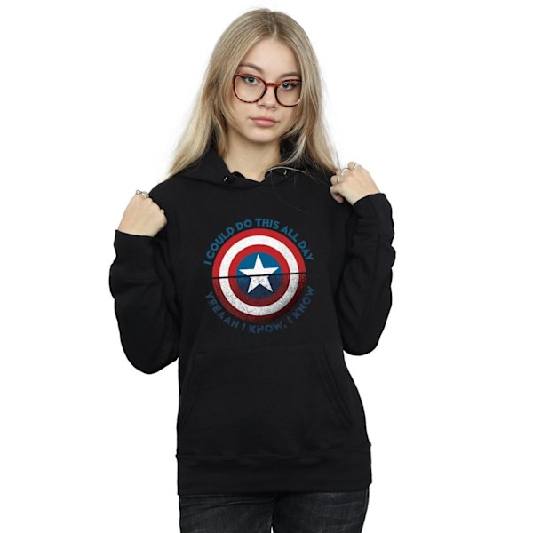 Marvel Womens/Ladies Avengers Endgame Do This All Day Hoodie XL Black XL