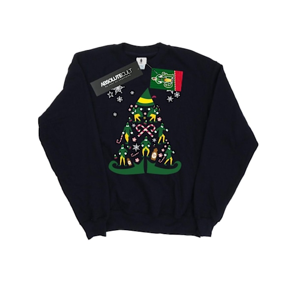 Elf Dam/Damer Julgran Sweatshirt M Svart Black M