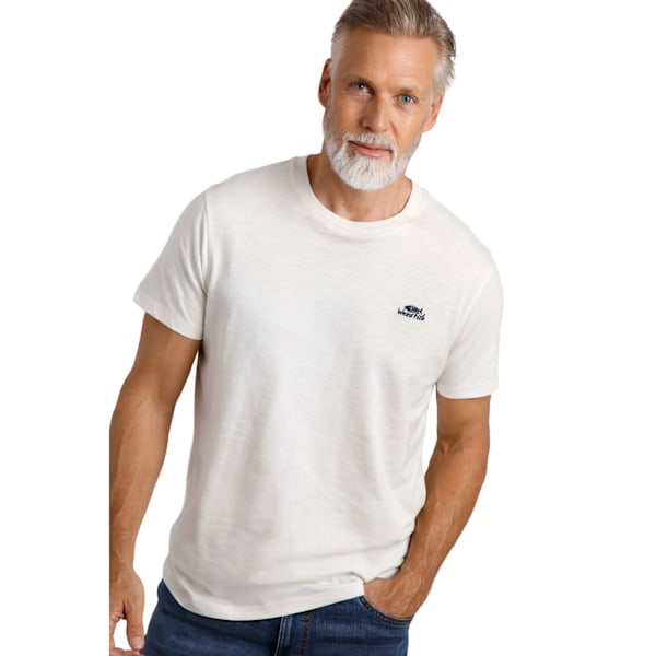 Weird Fish Mens Logo Organic Cotton T-Shirt XL Vit White XL