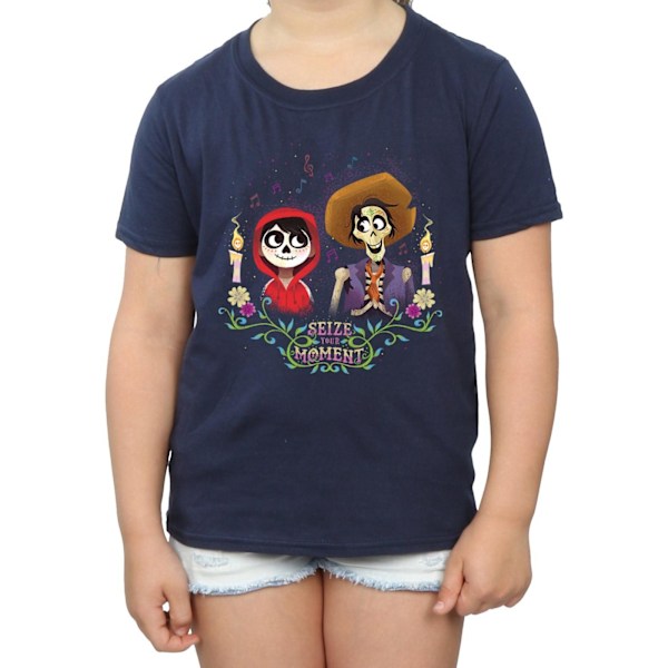 Coco Girls Seize The Moment Bomull T-shirt 5-6 år Marinblå Navy Blue 5-6 Years