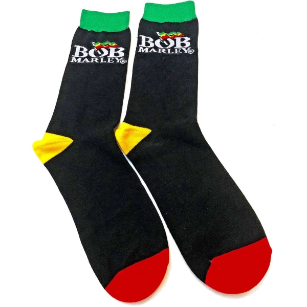 Bob Marley Unisex Adult Logo Socks 7 UK-11 UK Svart/flerfärgad Black/Multicoloured 7 UK-11 UK