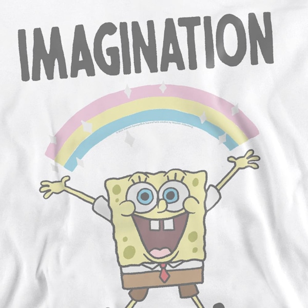 SvampBob Fyrkant Unisex Vuxen Imagination Sweatshirt L Whi White L
