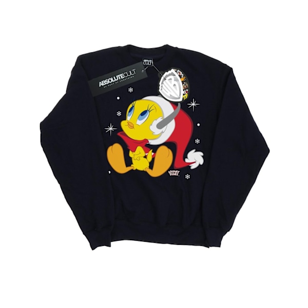 Looney Tunes Boys Jul Tweety Sweatshirt 7-8 År Marinblå Navy Blue 7-8 Years