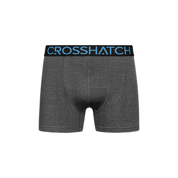 Crosshatch Chasma Boxershorts för män (3-pack) M Charcoal Charcoal M