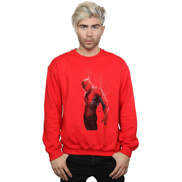 Marvel Herr Spider-Man Web Wrap Sweatshirt 3XL Röd Red 3XL