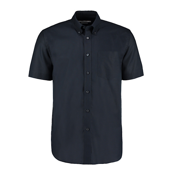 Kustom Kit Herr Workwear Oxford Klassisk Kortärmad Skjorta 23i French Navy 23in