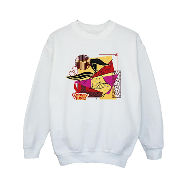 Looney Tunes Pojkar Bugs Kanin Nyår Sweatshirt 3-4 År Vit White 3-4 Years