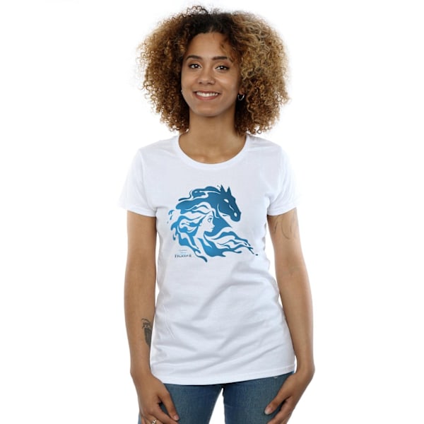 Disney Dam/Kvinnor Frozen 2 Nokk Silhouette Bomull T-shirt L White L